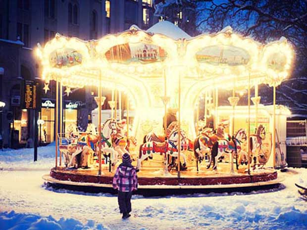 Christmas carousel ride with high quality