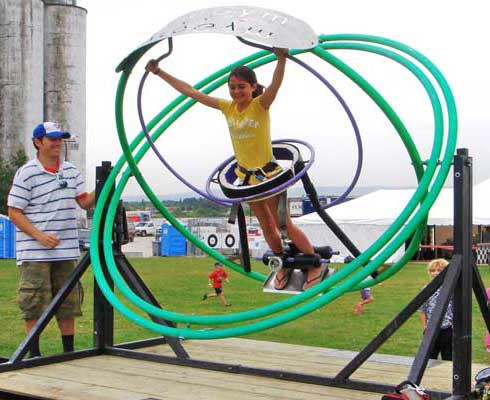 1 ride human gyroscope ride for kids and adults