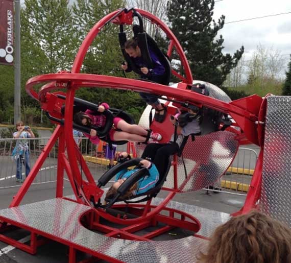 face to face human gyro ride for sale with 4 seat
