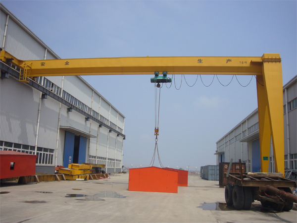 BMH single girder 2 ton semi gantry crane
