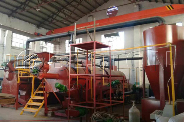 continuous carbonization machine