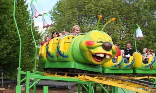 worm roller coaster for children