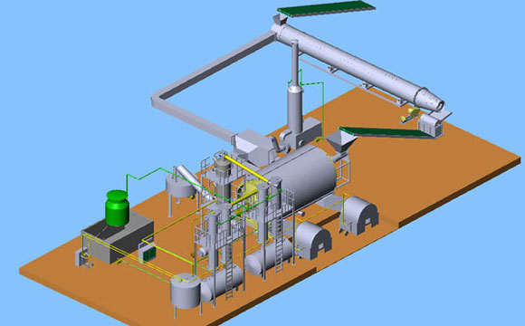 waste plastic pyrolysis system