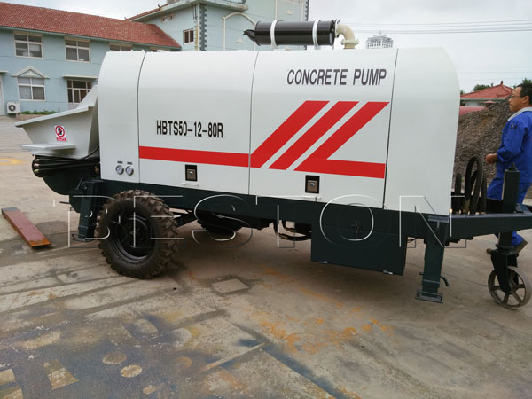 hydraulic concrete pumping machine