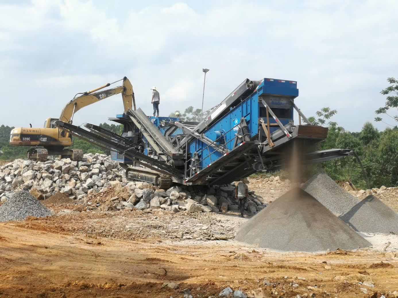 Mobile Stone Crushing Plant