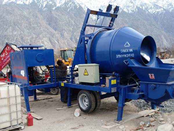 ABJZ40C concrete pump with mixer