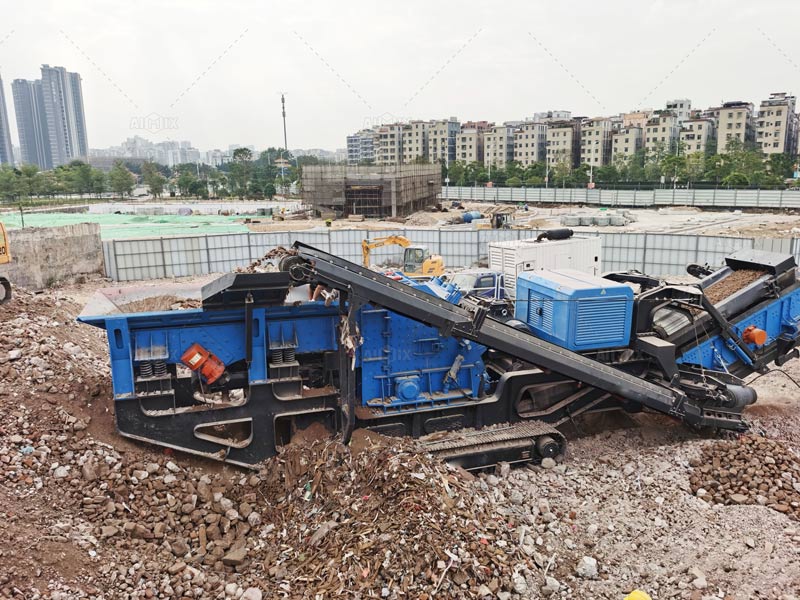 Mobile Construction Waste Crawler Type Crusher