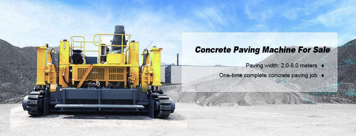 concrete paving machine banner