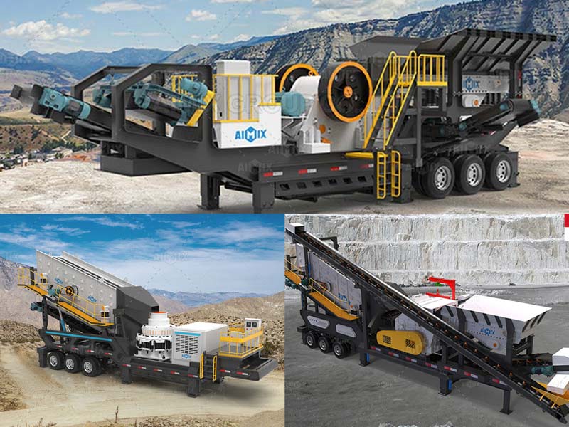 different types of mobile crushing plants