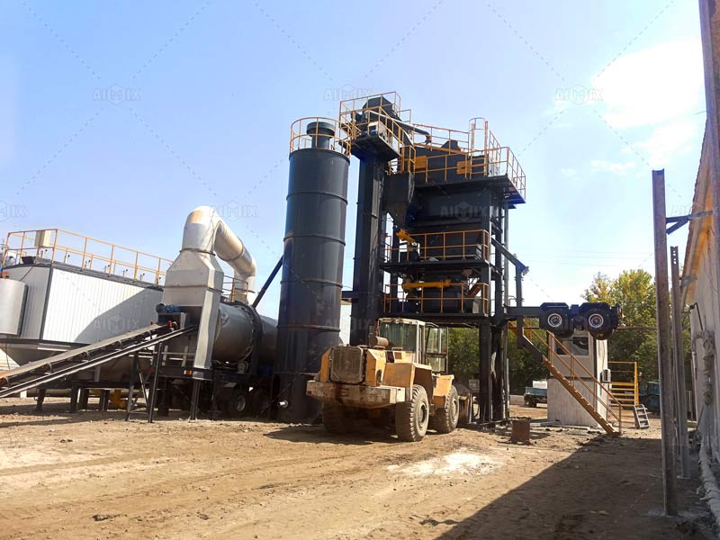 Mobile asphalt batch mixing plant for sale
