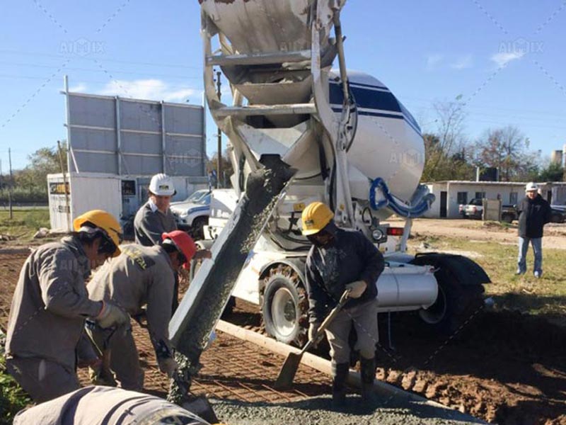 use portable concrete mixer construction projects