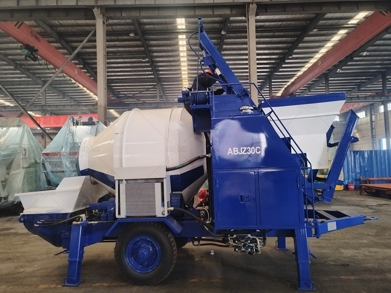 ABJZ30C Concrete Mixing Pump before Wrapping